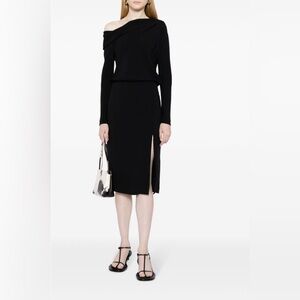 Theory Off-Shoulder Midi Dress sz 4